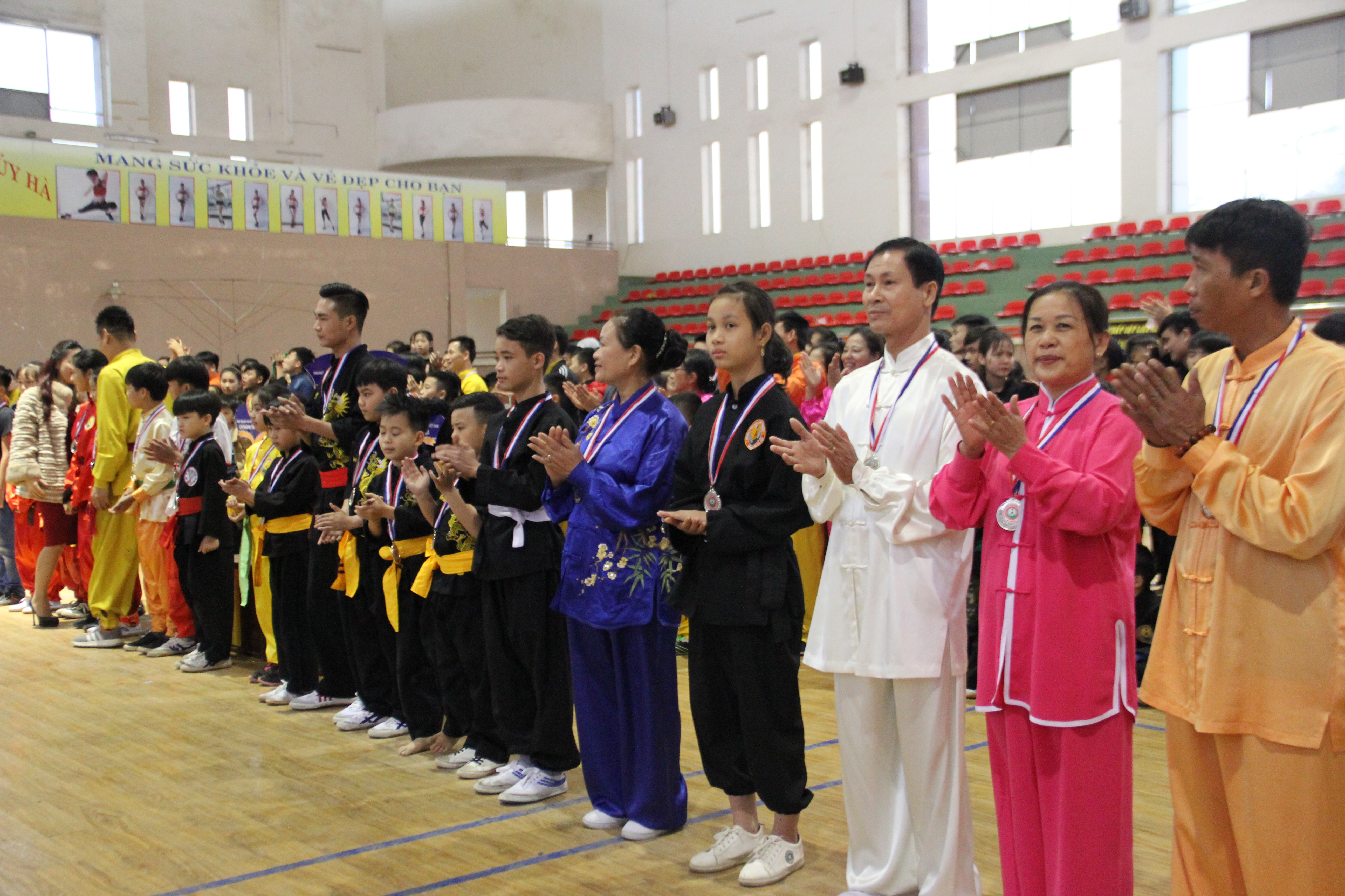 Tưng bừng hội diễn võ thuật cổ truyền thị xã Phú Thọ lần thứ II