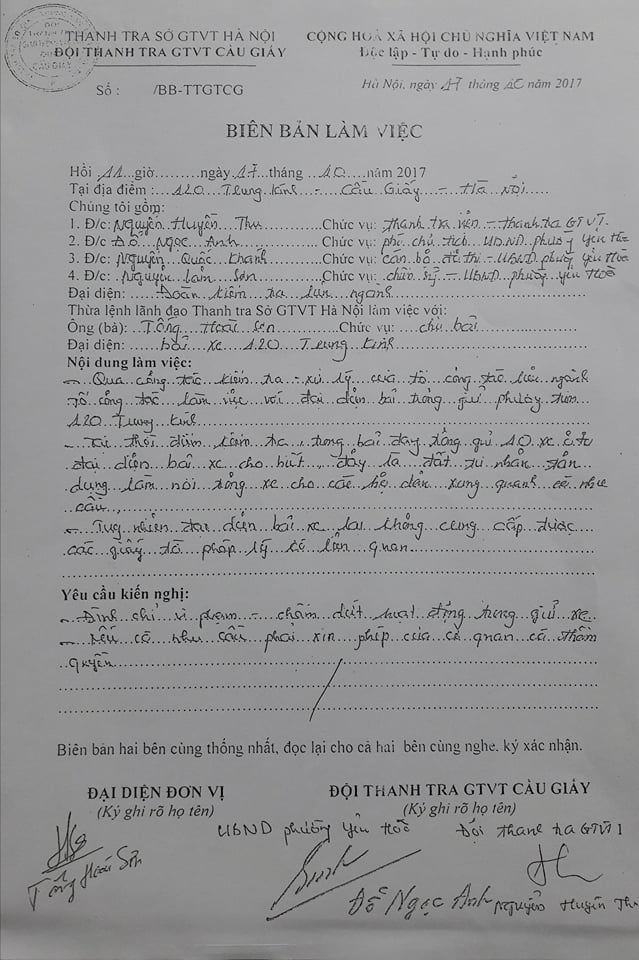 Phường Yên Hòa:Bãi xe không phép lộng hành, chính quyền sở tại nói gì?