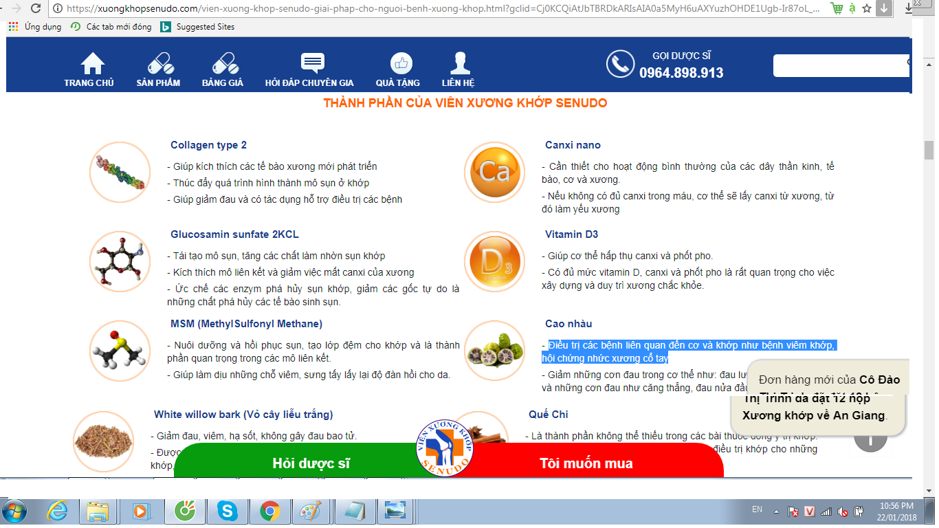 TPCN Senudo quảng cáo như thuốc chữa bệnh?