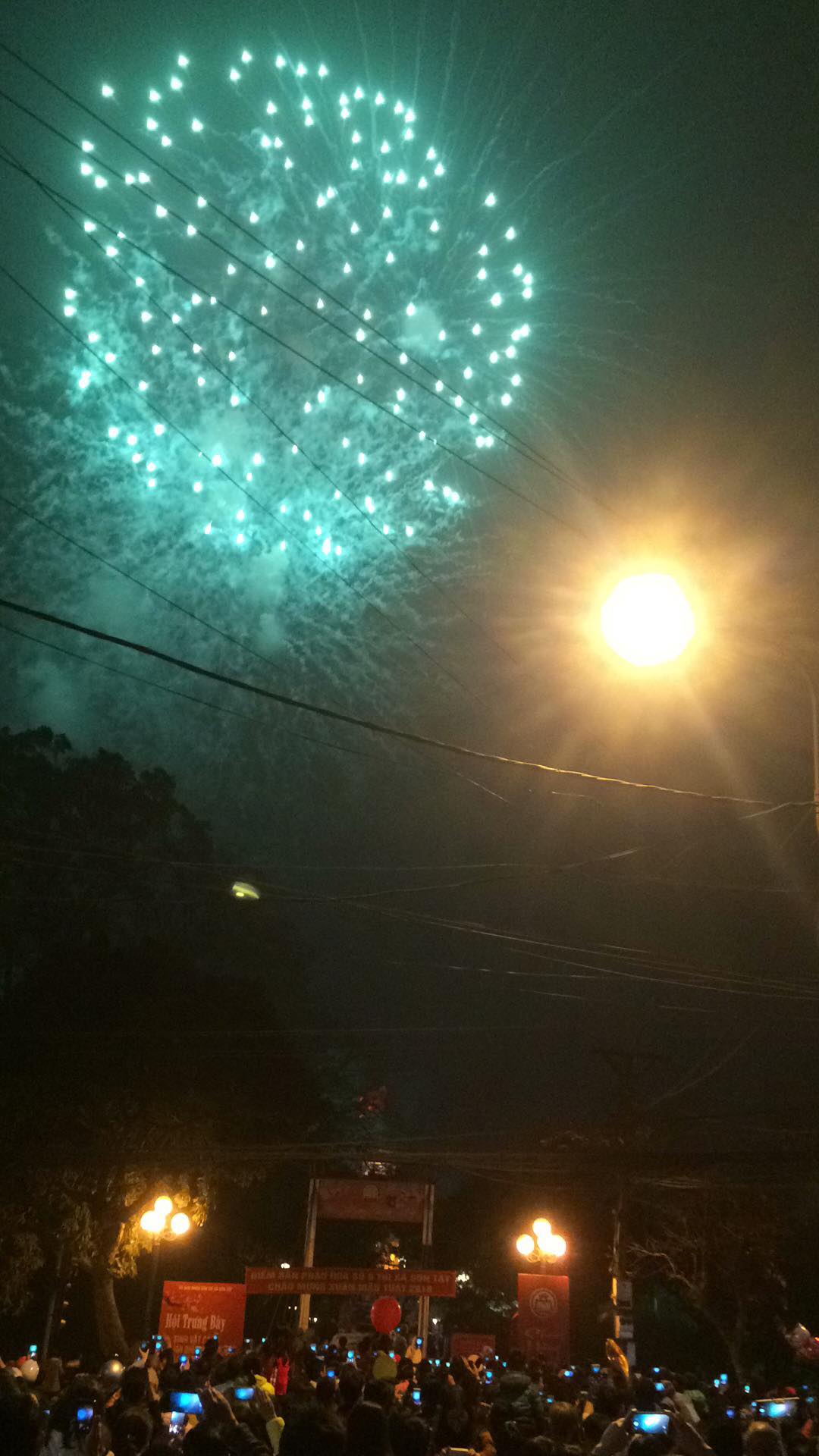 Hà Nôi: Khai hỏa các trận địa pháo hoa mừng Xuân Mậu Tuất 2018