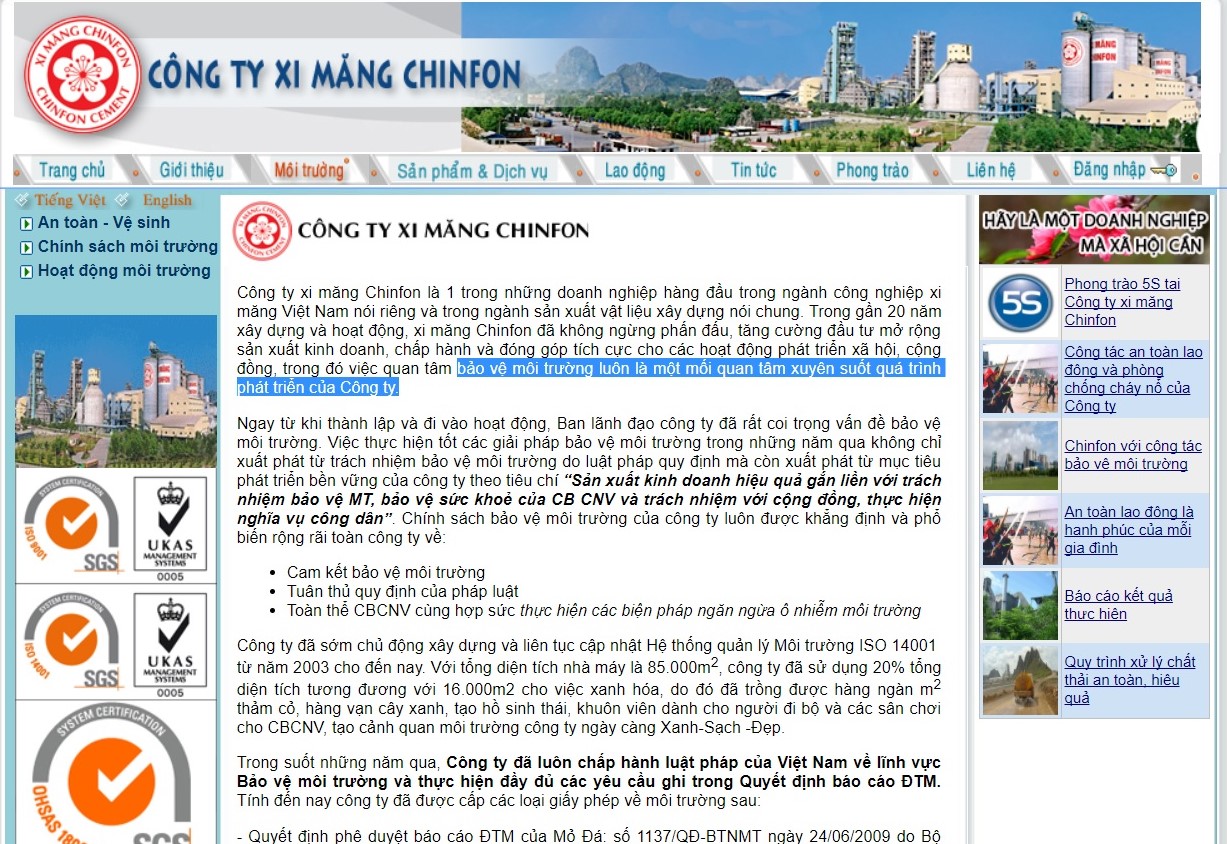 Hải Phòng: Xi măng Vicem, Gang thép Vạn Lợi vi phạm pháp luật môi trường