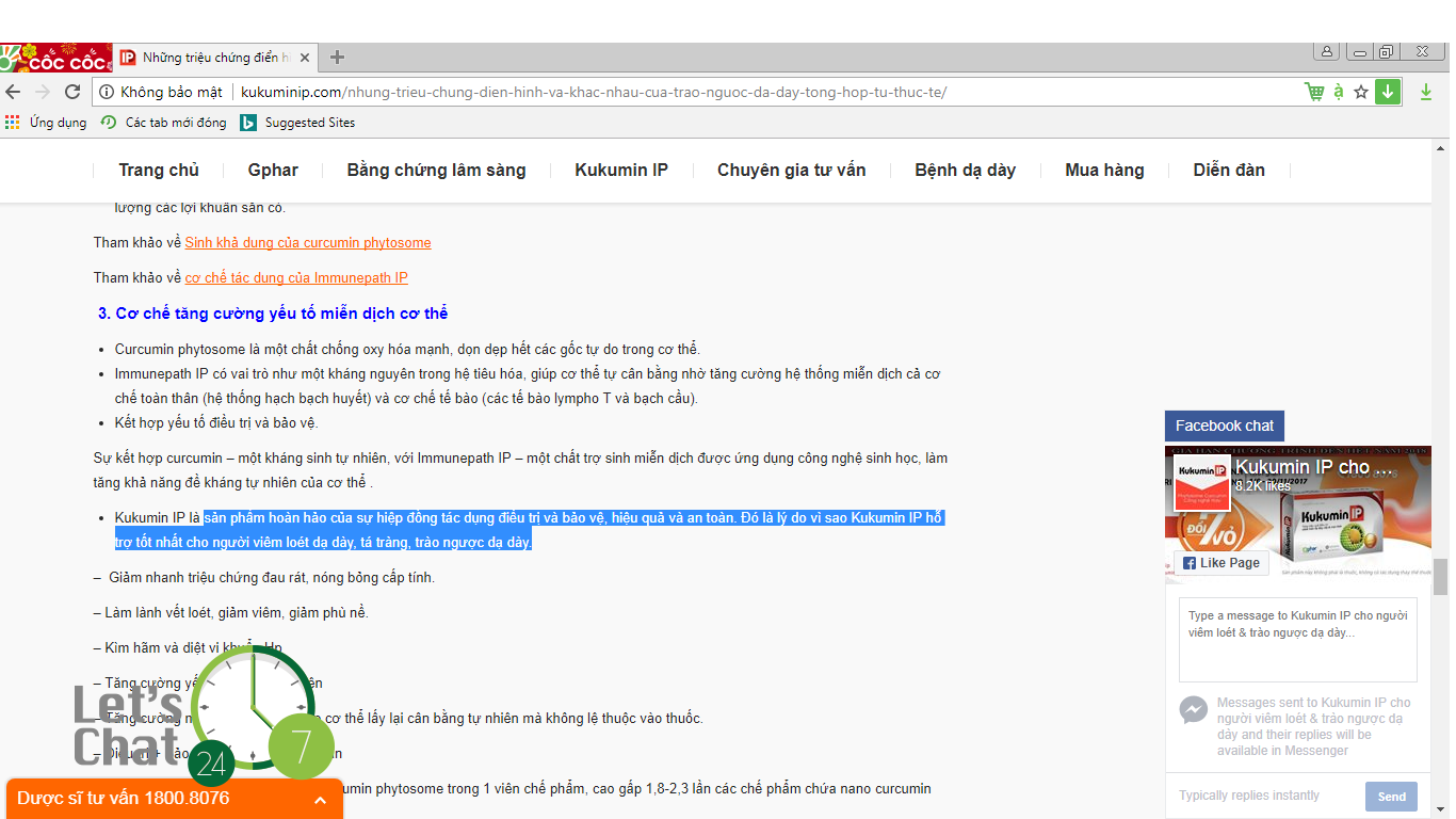Thực phẩm chức năng Kukumin IP thổi phồng tác dụng như thuốc chữa bệnh?