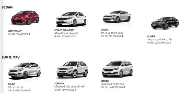 KIA đồng loạt giảm hàng loạt mẫu xe trước Tết Nguyên Đán. 