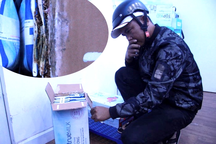 Phát hiện “Giòi” trong thùng sữa TH True Milk