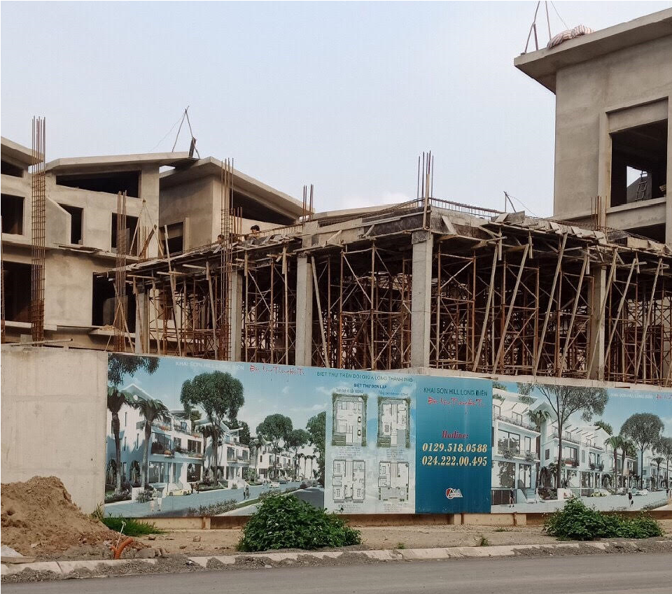 Hàng chục biệt thự dự án Khai Sơn Hill ngang nhiên “mọc” lên không phép