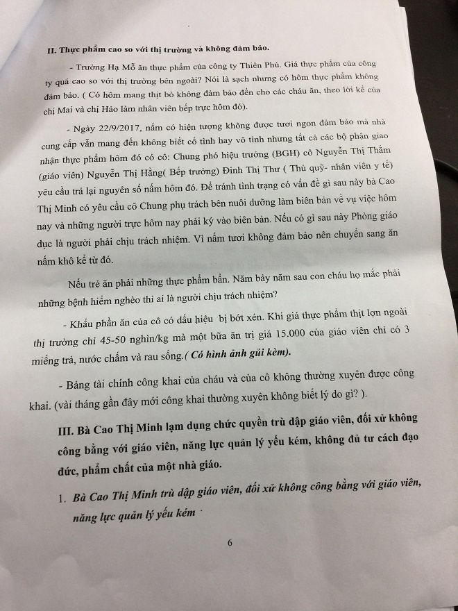 Đan Phượng: Hiệu trưởng trường Mầm non Hạ Mỗ bị giáo viên tố nhiều sai phạm