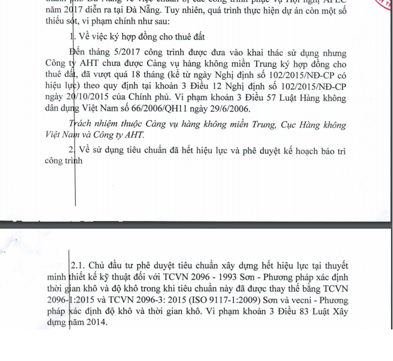 Hàng loạt sai phạm tại Dự án nhà ga hành khách Quốc tế sân bay Đà Nẵng