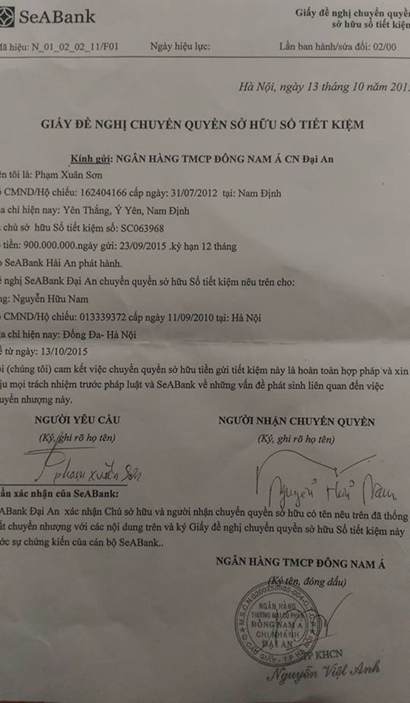 Gần 1 tỉ đồng bất ngờ bị tất toán dù sổ tiết kiệm vẫn còn cầm tay