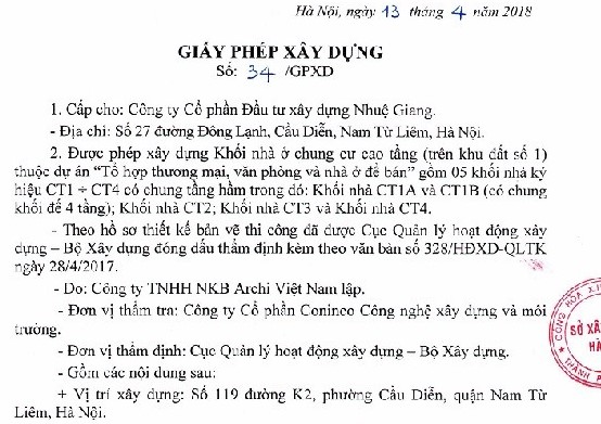 Công ty Nhuệ Giang – 24.000m2 đất Cầu Diễn – Vimedimex và “sóng ngầm” văn bản