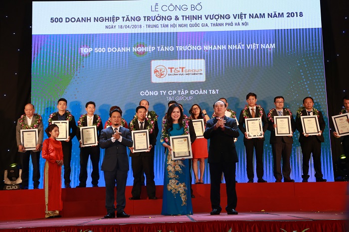 T&T Group lọt Top 10 doanh nghiệp tăng trưởng nhanh nhất Việt Nam năm 2018