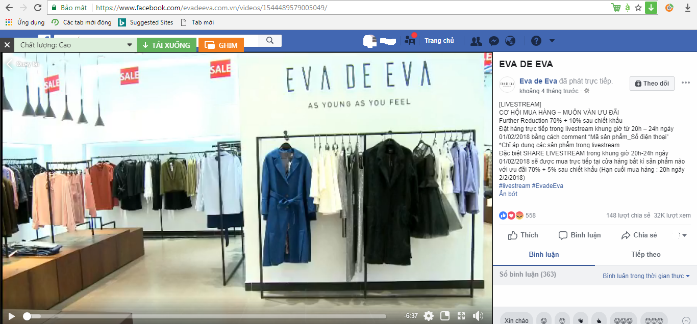 Nhãn hàng Eva de Eva từng nhiều lần vi phạm hoạt động xúc tiến thương mại trong quá khứ?