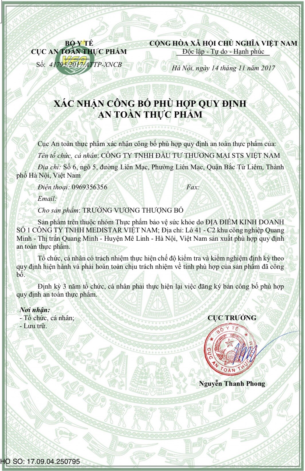 Nhiều website quảng cáo thổi phồng công dụng TPCN Trường Vương Thượng Bổ (!?)