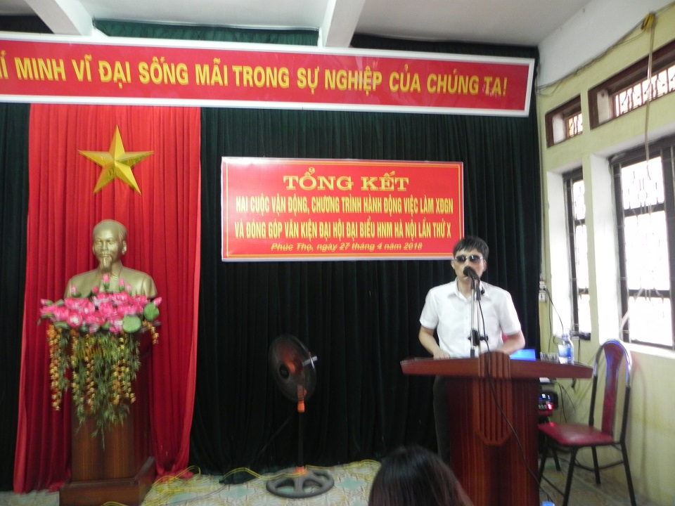 “Người khiếm thị Phúc Thọ - Vươn lên từ những cuộc vận động”