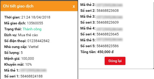 Khách tố hàng ngàn thẻ nạp tiền mua từ Sendo.vn bị mất 300 triệu đồng