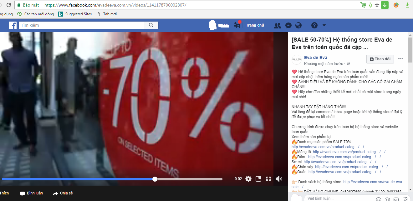 Nhãn hàng Eva de Eva từng nhiều lần vi phạm hoạt động xúc tiến thương mại trong quá khứ?