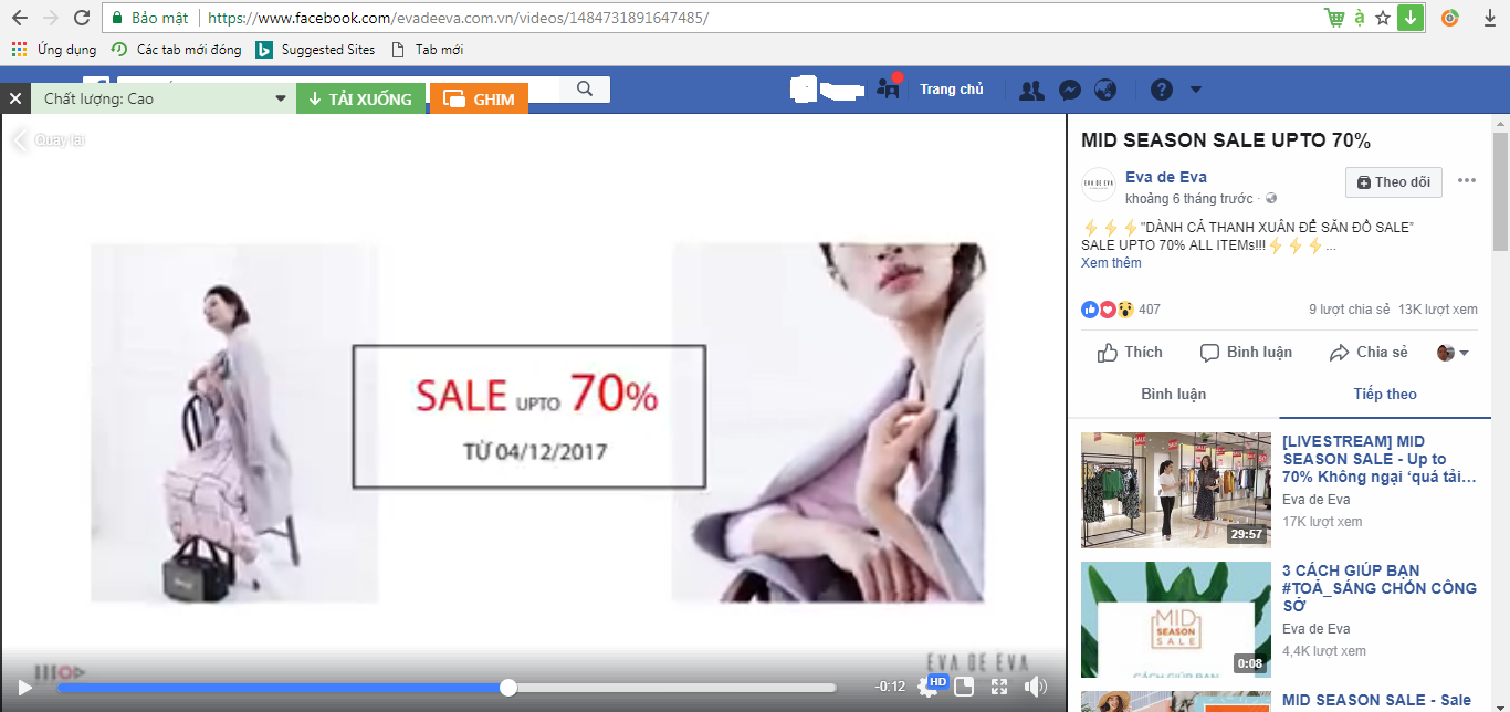 Nhãn hàng Eva de Eva từng nhiều lần vi phạm hoạt động xúc tiến thương mại trong quá khứ?