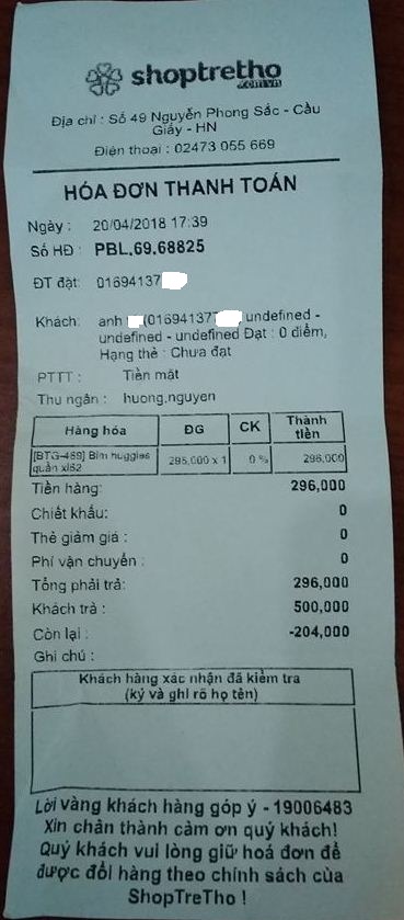 Công ty CP Knic lập hóa đơn sai quy định?