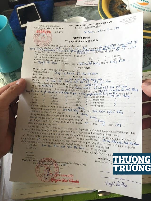 Công ty TNHH Tứ Hải Hà Nam: Gần 400 công nhân làm việc trong nhà máy không đảm bảo PCCC