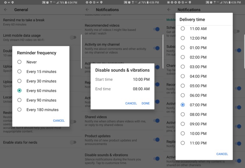 YouTube thêm tính năng nhắc người dùng bớt xem video