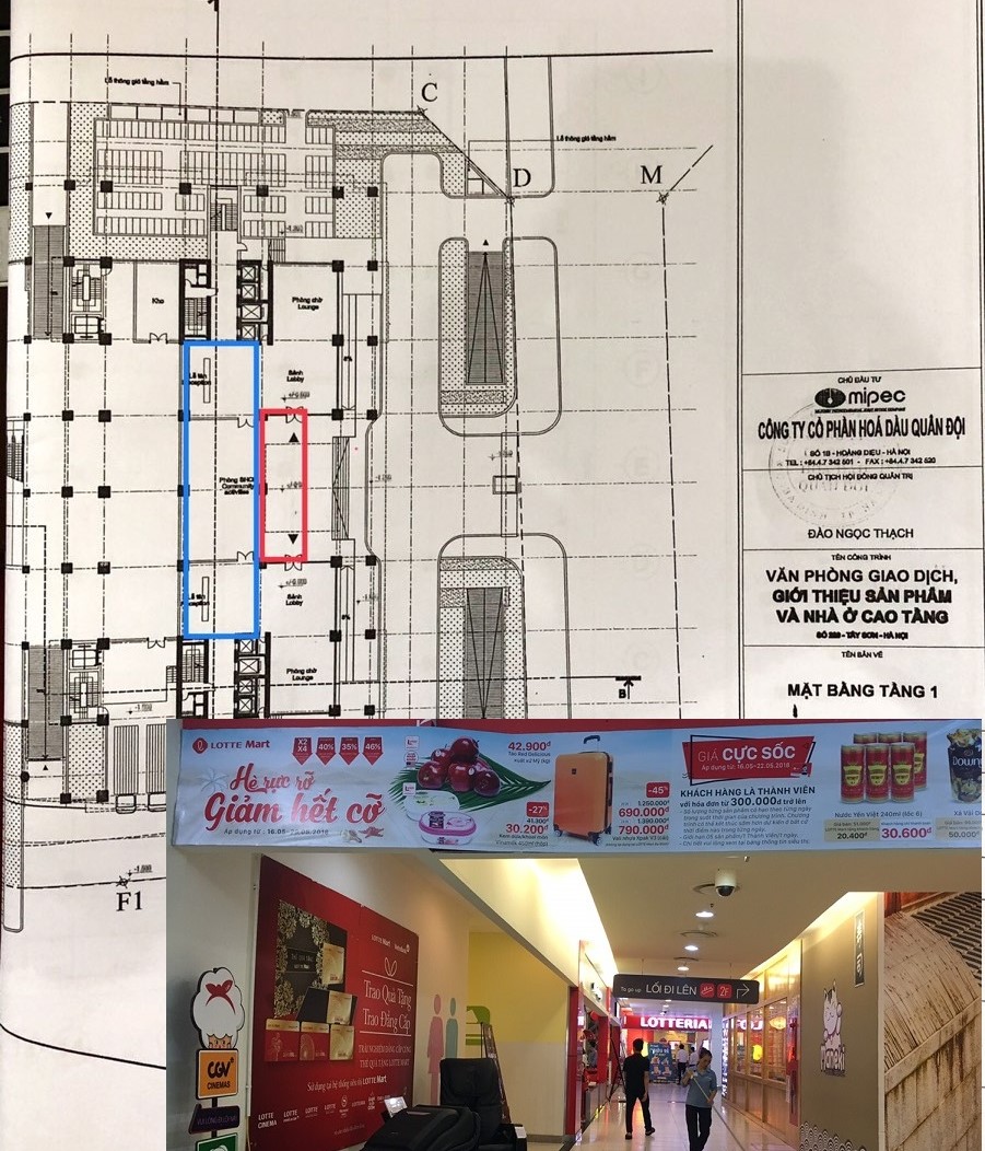 Mipec 229 Tây Sơn – Lấn chiếm diện tích sử dụng chung nhiều năm chưa được giải quyết