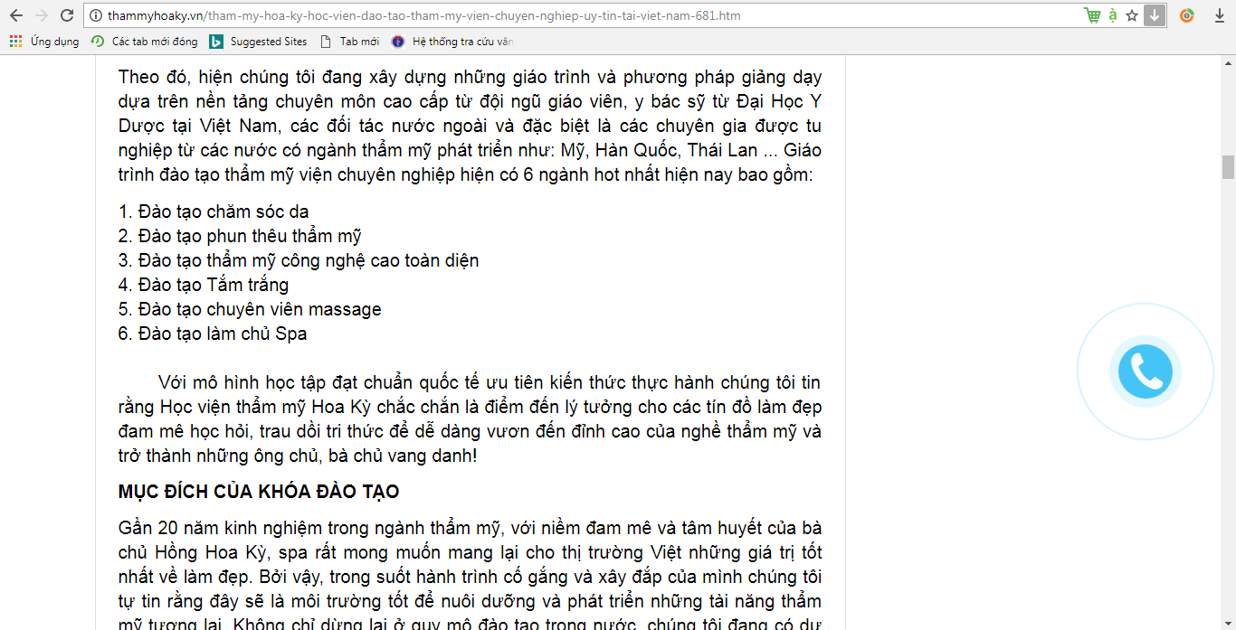 Thẩm mỹ Hoa Kỳ vi phạm luật quảng cáo, đào tạo dịch vụ chưa được cấp phép?