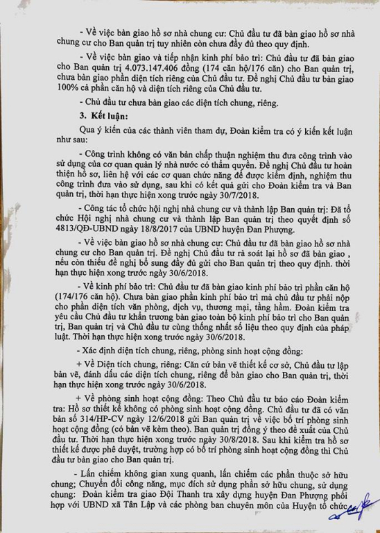 Hà Nội: Quyền lợi cư dân HHB Tân Tây Đô được giải quyết