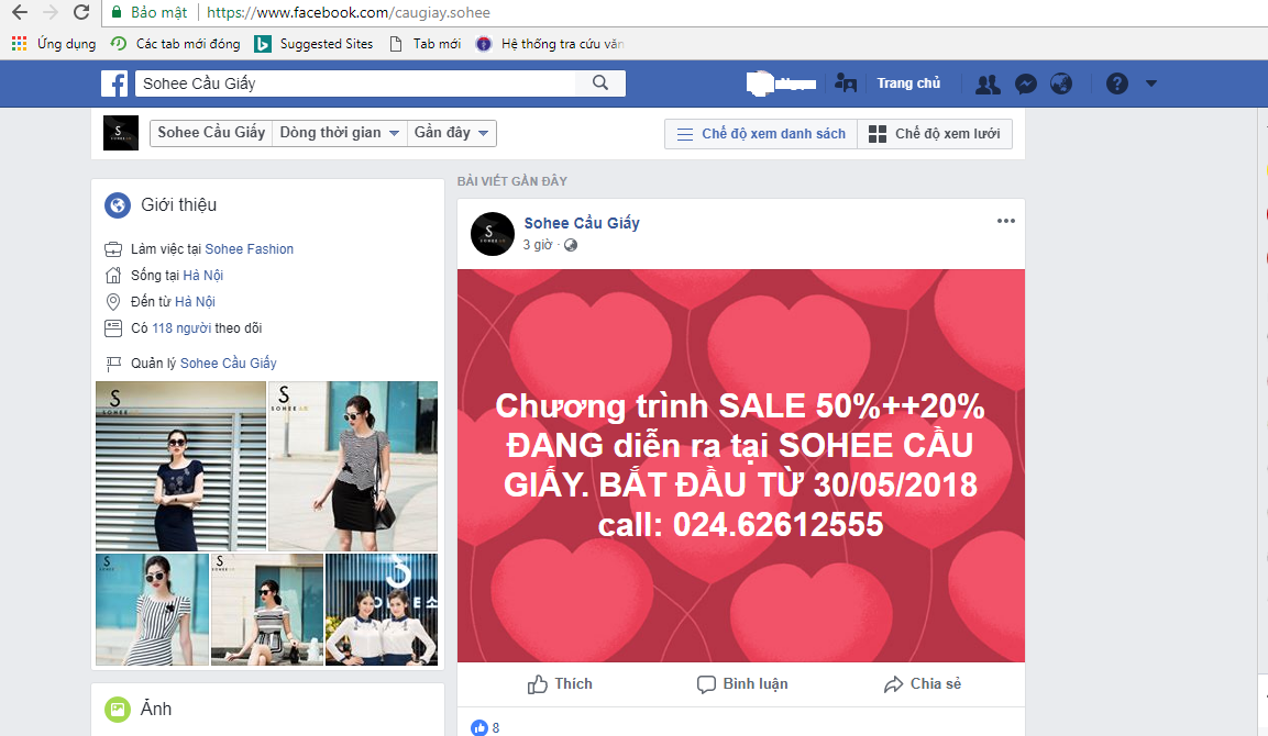 Hãng thời trang Sohee nhiều lần vi phạm hoạt động xúc tiến thương mại?