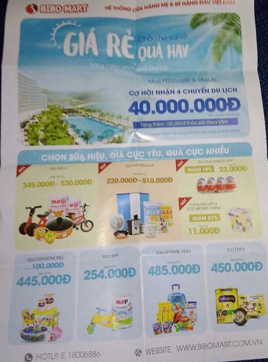 Bỏ qua cam kết, Bibomart tiếp tục vi phạm trong kinh doanh sữa cho trẻ nhỏ?