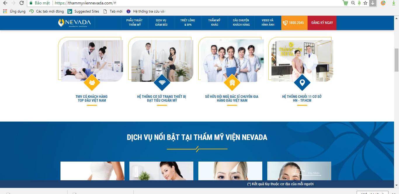 Thẩm mỹ viện Nevada gỡ phần giấy phép hoạt động, vi phạm hoạt động khuyến mại?