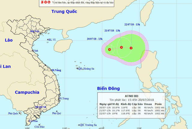 Chỉ đạo ứng phó với áp thấp nhiệt đới trên Biển Đông