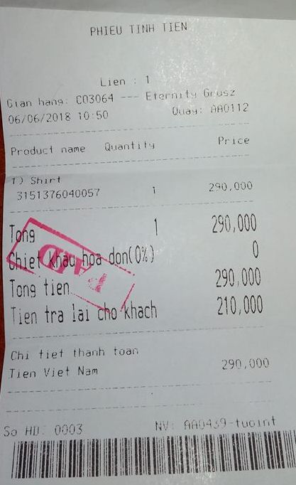 Showroom May 10 từ chối lập hóa đơn đỏ cho khách hàng trái quy định?