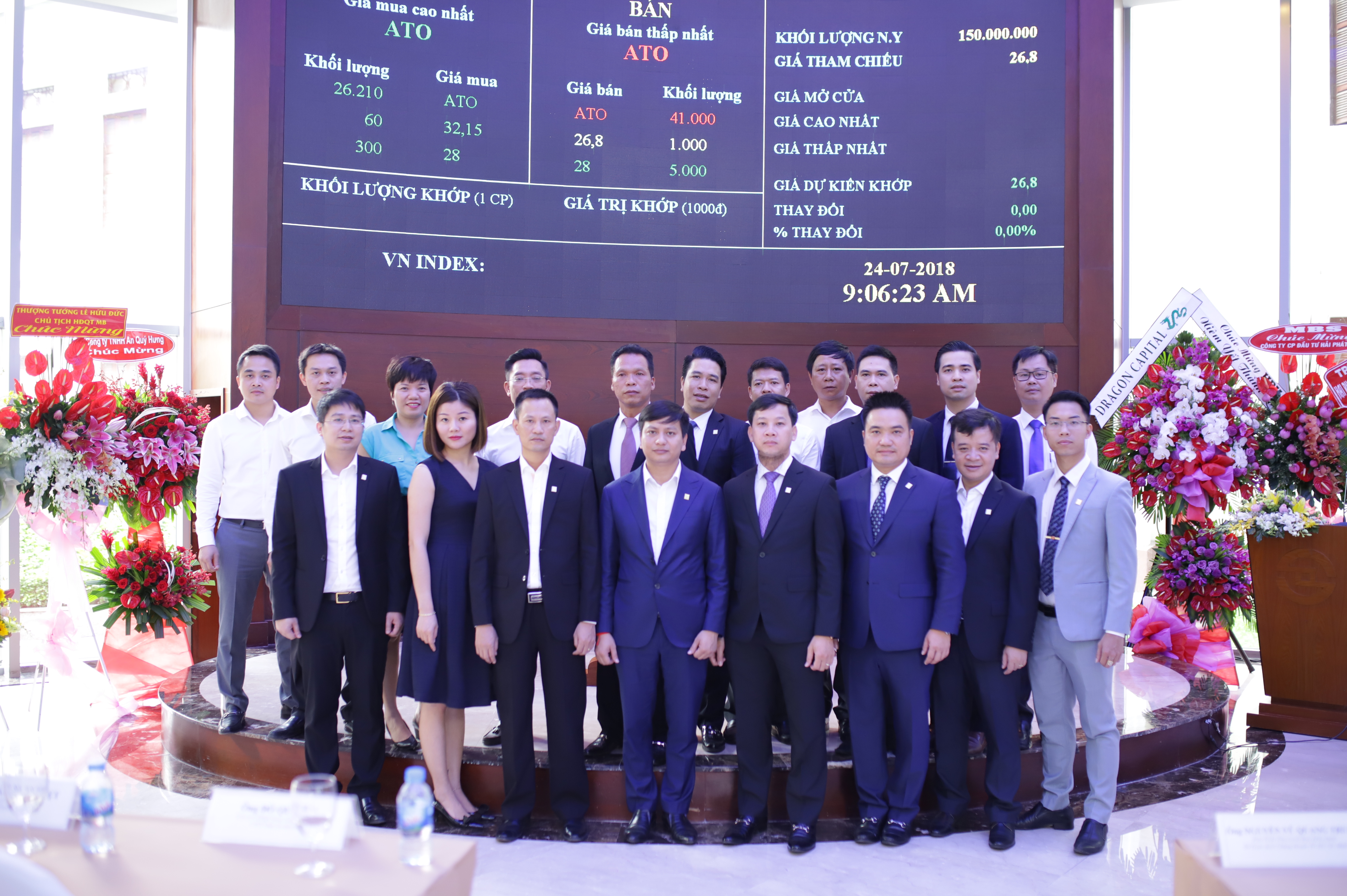 Sự kiện đánh dấu 150.000.000 cổ phiếu HPX sẽ chính thức được chào sàn với giá tham chiếu phiên giao dịch đầu tiên là 26.800 đồng/cổ phiếu