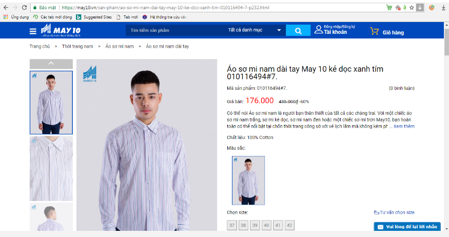Trang web của Tổng công ty May 10 hạ gỡ phần khuyến mại vi phạm?