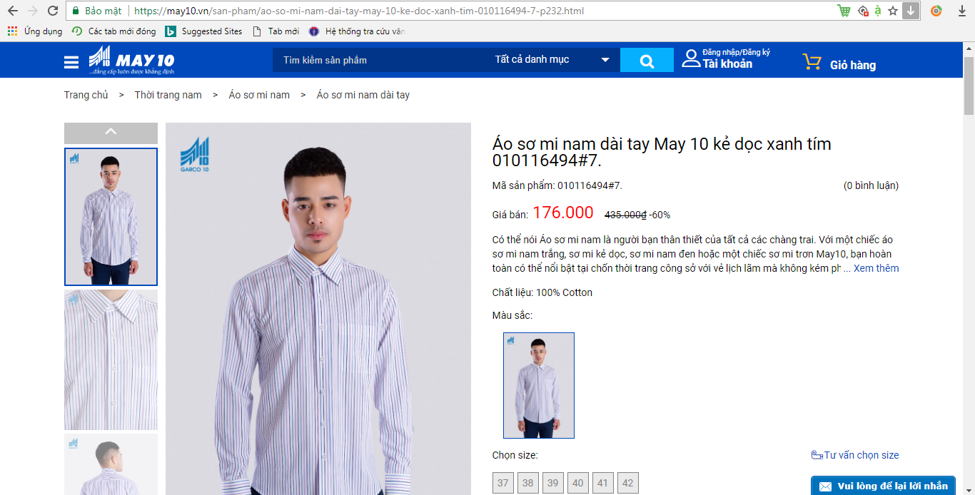 Trang thương mại điện tử May 10 vi phạm hoạt động xúc tiến thương mại?