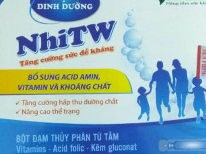 Phạt nặng Cty CP Dược phẩm VSHINE với Sản phẩm Đạm dinh dưỡng Nhi TW