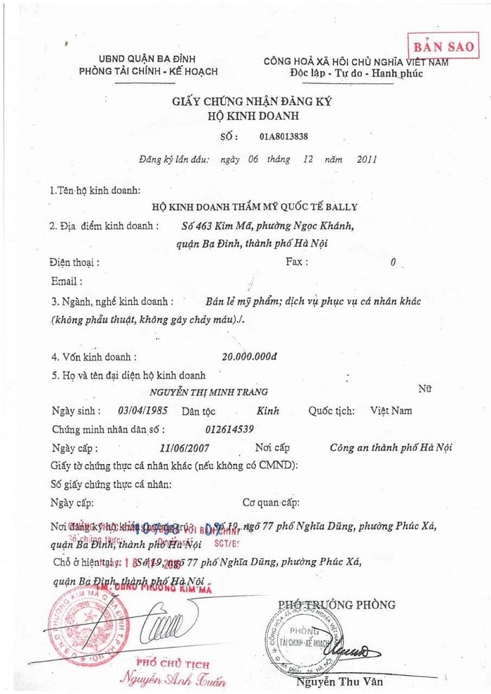 Thẩm mỹ viện Bally tiêm filler cho khách hàng dù chưa được cấp phép?