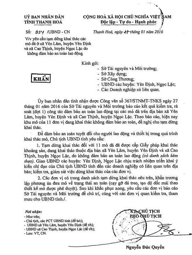 Liên tục vi phạm, Công ty Xuân Trường vẫn xin mở rộng hoạt động khai khoáng? 