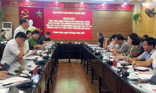 Quận Thanh Xuân: Kiến nghị di dời 143 cơ sở chậm hoặc không khắc phục tồn tại về PCCC