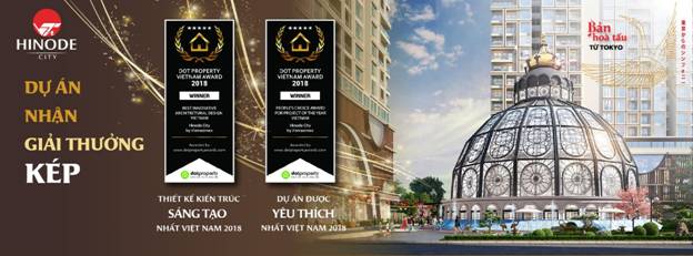 Hinode City được vinh danh với giải thưởng kép tại lễ trao giải Dot Property Award 2018