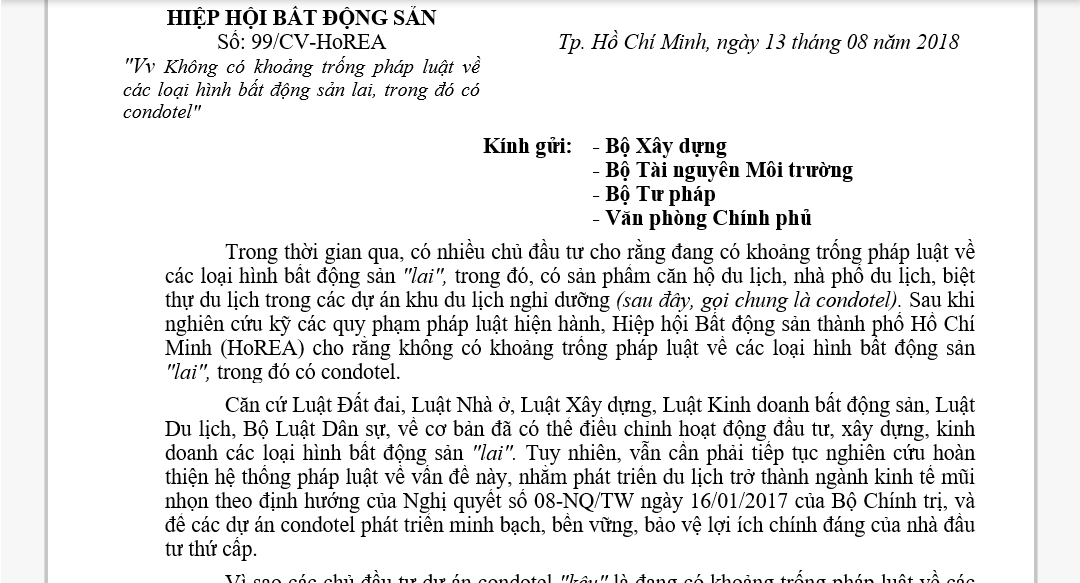 HoREA :Đề xuất bổ sung chính sách cơ chế bảo vệ lợi ích chính đáng của nhà đầu tư dự án BT