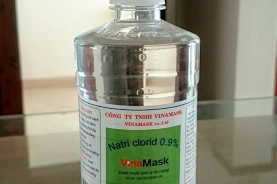 Thu hồi lô muối sinh lý của Công ty Vinamask kém chất lượng 