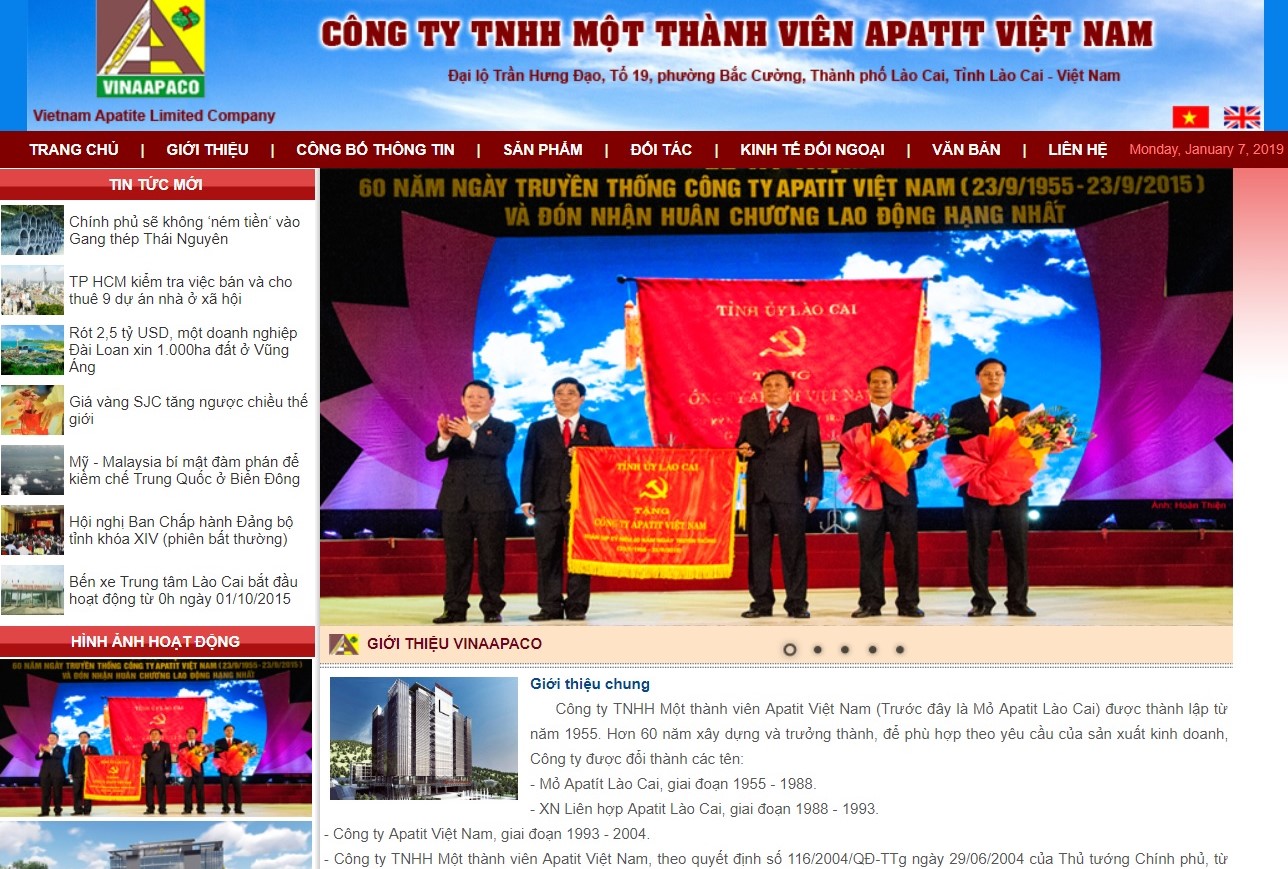 Vi phạm pháp luật công ty Apatit Việt Nam bị treo giấy phép khoáng sản 