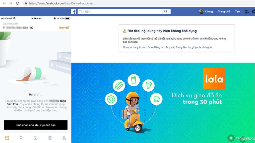 Không thể cạnh tranh, ứng dụng gọi món Lala dừng hoạt động