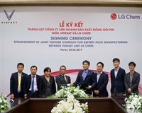 Vinfast và LG Chem hợp tác thành lập liên doanh sản xuất pin