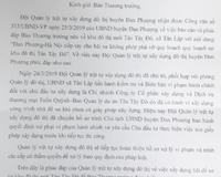 UBND huyện Đan Phượng phản hồi thông tin do Thương Trường phản ánh 