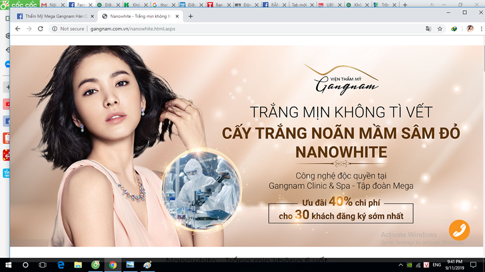 Thẩm mỹ viện Mega Gangnam triển khai dịch vụ tế bào gốc chui cho khách hàng 