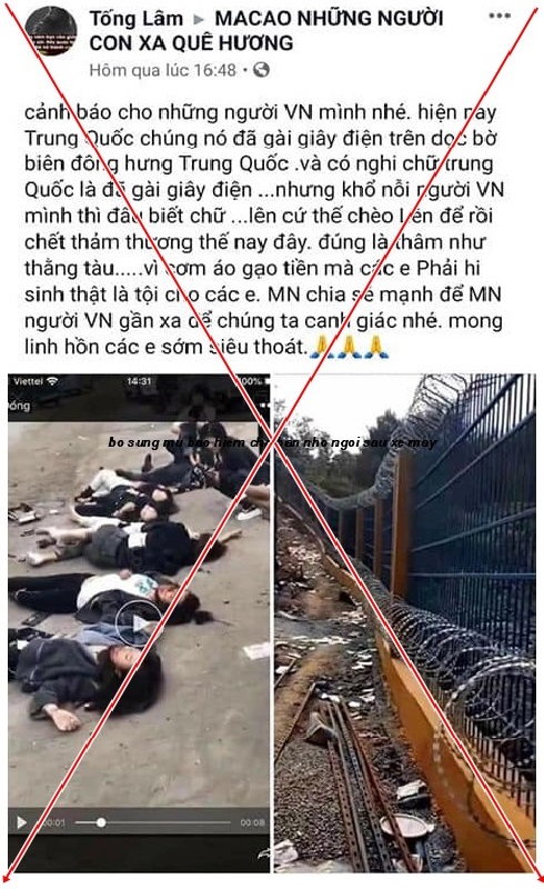 Quảng Ninh: 7 công dân tử vong ở biên giới Việt - Trung là sai sự thật