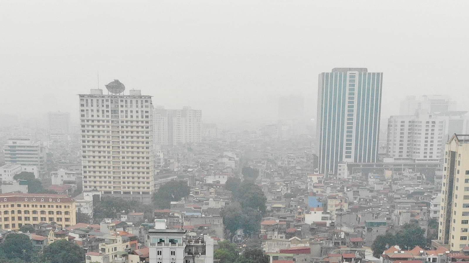 Cuối tuần, chỉ số bụi mịn tại Hà Nội ở mức gây hại cho sức khỏe