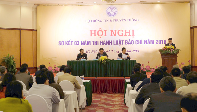 Hội nghi sơ kết 3 năm thi hành Luật báo chí 2016