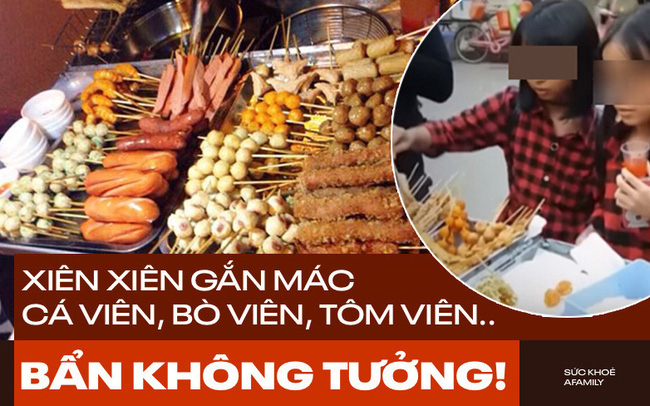 Món xiên chiên giòn đẫm dầu mỡ hút khách cực mạnh ngày gió mùa về Kinh hãi từ công nghệ sản xuất đến khi ăn vào